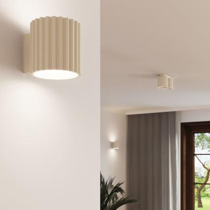 Spotlampa AURA 2xGU10/10W/230V krämfärgad