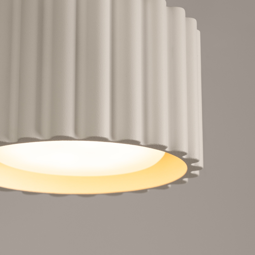 Spotlampa AURA 1xGX53/10W/230V Ø 10 cm krämvit