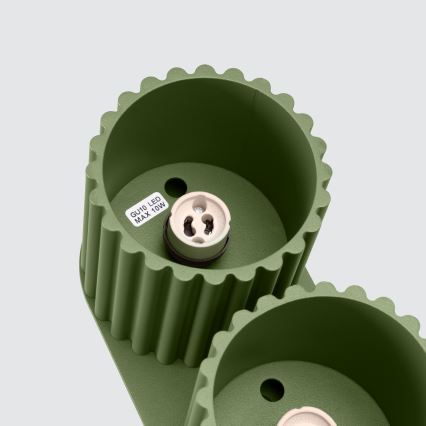 AURA spotlight 2x GU10/10W/230V, grön
