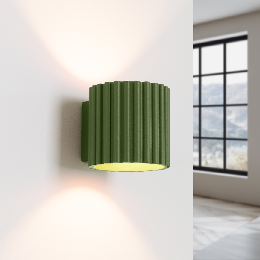 Vägglampa AURA 1xG9/10W/230V grön