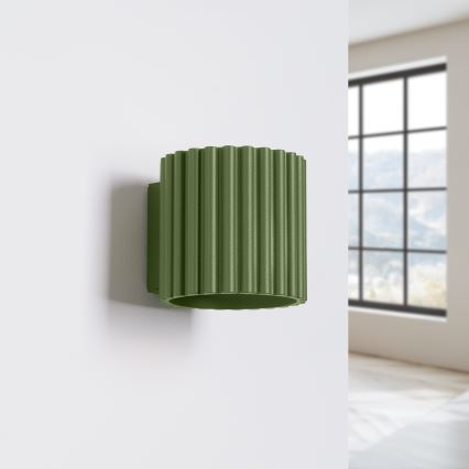 Vägglampa AURA 1xG9/10W/230V grön
