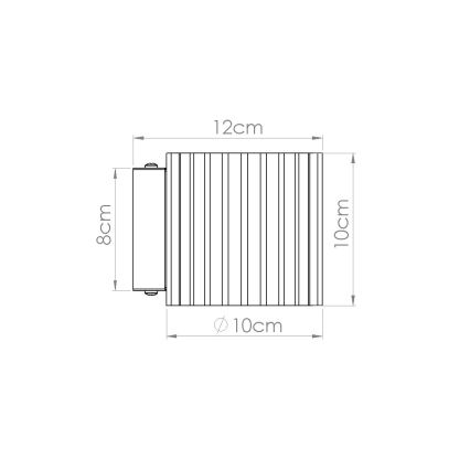 Vägglampa AURA 1xG9/10W/230V grön