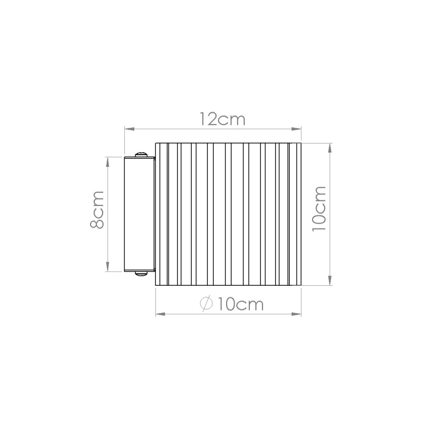 Vägglampa AURA 1xG9/10W/230V grön