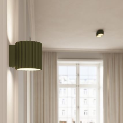Spotlampa AURA 2xGX53/10W/230V grön