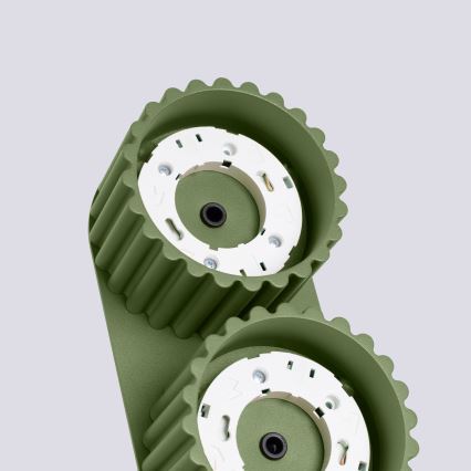 Spotlampa AURA 2xGX53/10W/230V grön