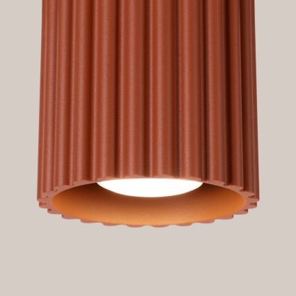 Spotlampa AURA 1xGU10/10W/230V Ø 10 cm orange