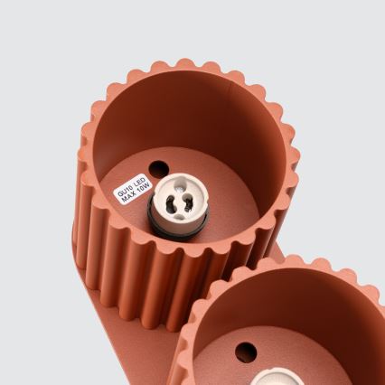 Spotlampa AURA 2xGU10/10W/230V, orange