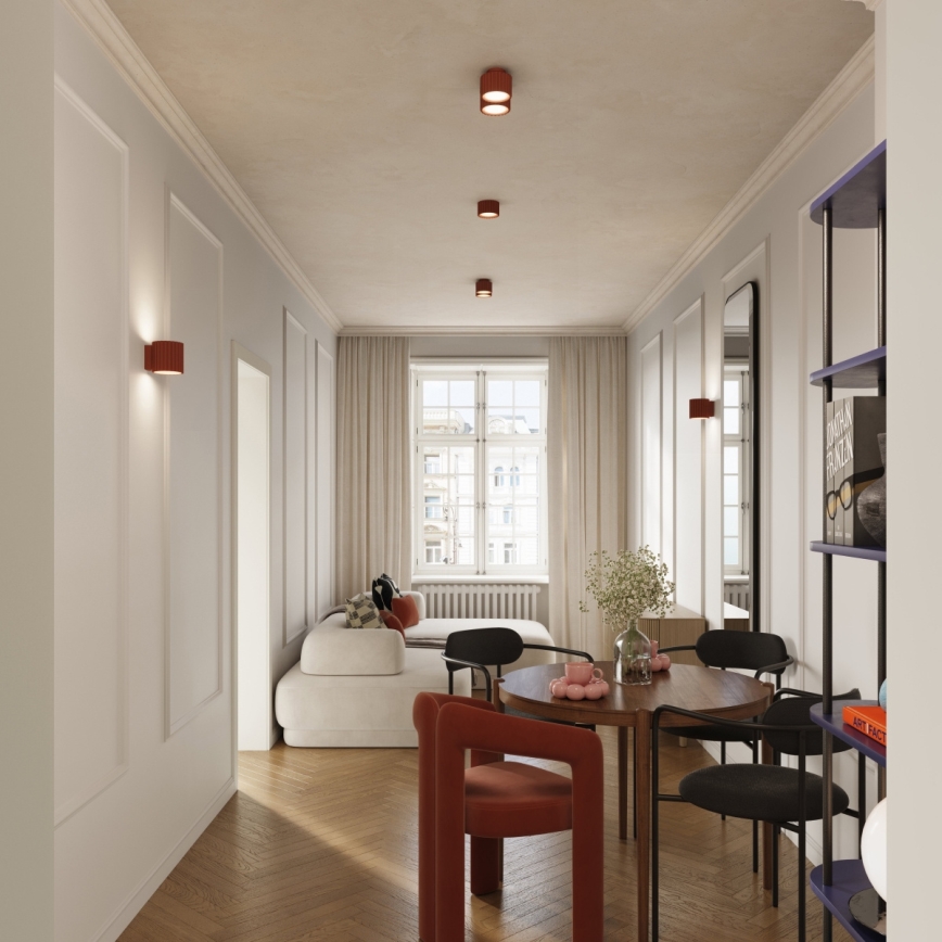 Spotlampa AURA 2xGX53/10W/230V orange