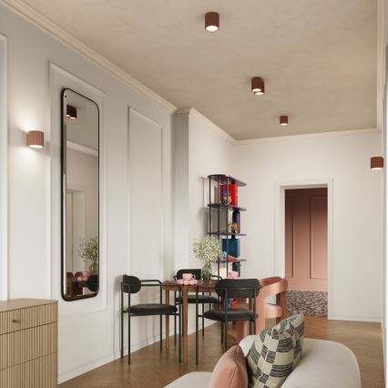 Spotlampa AURA 1xGU10/10W/230V 10 cm brun