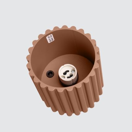 Spotlampa AURA 1xGU10/10W/230V 10 cm brun