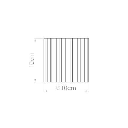 Spotarmatur AURA 1xGU10/10W/230V Ø 10 cm brun