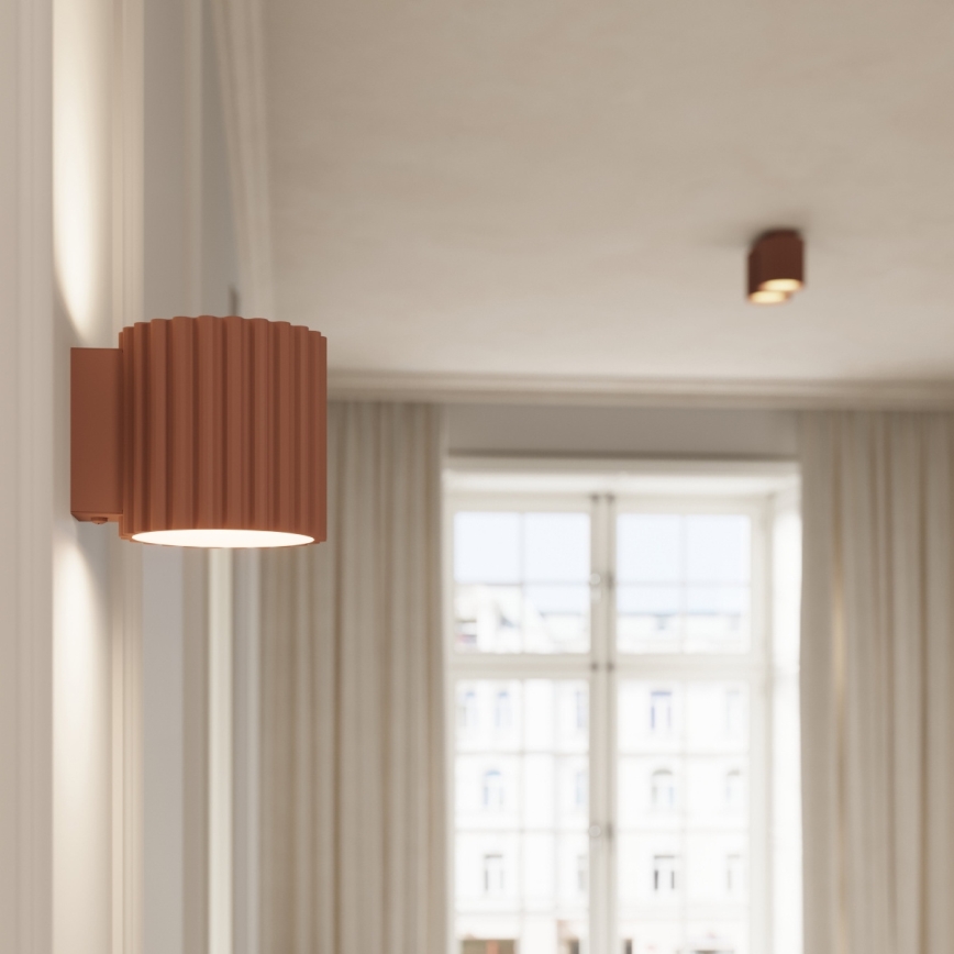 Spottlampa AURA 2xGU10/10W/230V brun