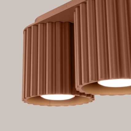 Spottlampa AURA 2xGU10/10W/230V brun