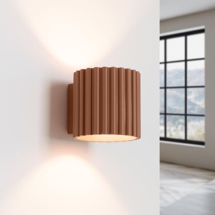 Vägglampa AURA 1xG9/10W/230V brun