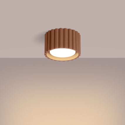 Spotarmatur AURA 1xGX53/10W/230V Ø 10 cm brun