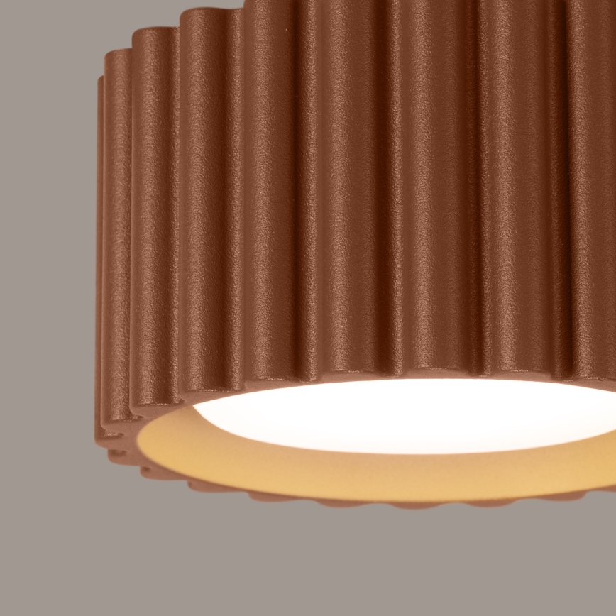 Spotarmatur AURA 1xGX53/10W/230V Ø 10 cm brun