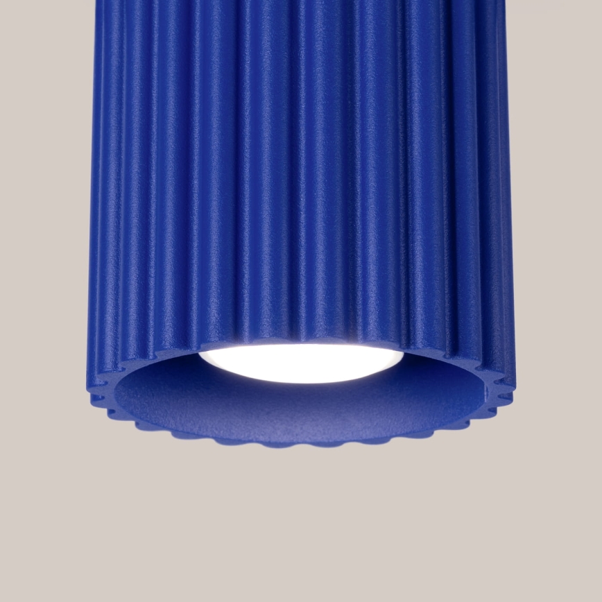 Spotlampa AURA 1xGU10/10W/230V Ø 10 cm blå