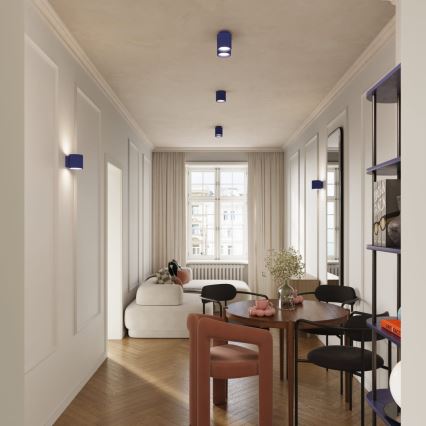 Spotlampa AURA 2xGU10/10W/230V blå