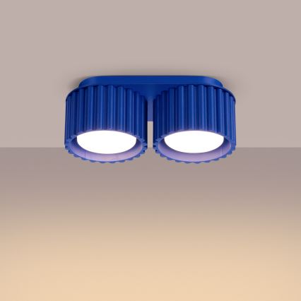 Spotlampa AURA 2xGX53/10W/230V blå