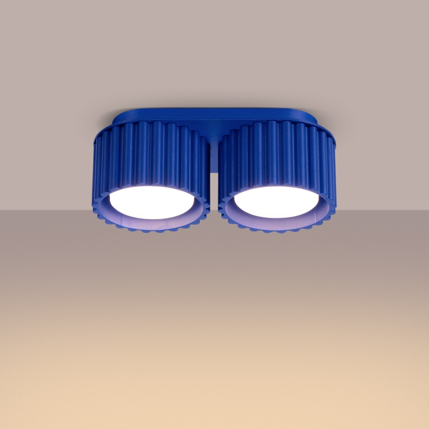 Spotlampa AURA 2xGX53/10W/230V blå