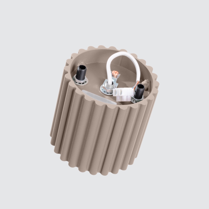 Takspot AURA 1xGU10/10W/230V Ø 10 cm taupe