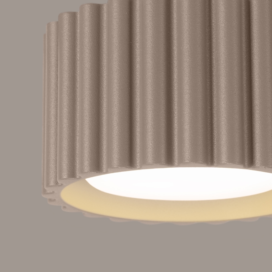 Spotlampa AURA 1xGX53/10W/230V Ø 10 cm taupe