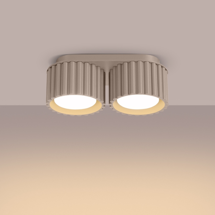 Takspot AURA 2xGX53/10W/230V taupe