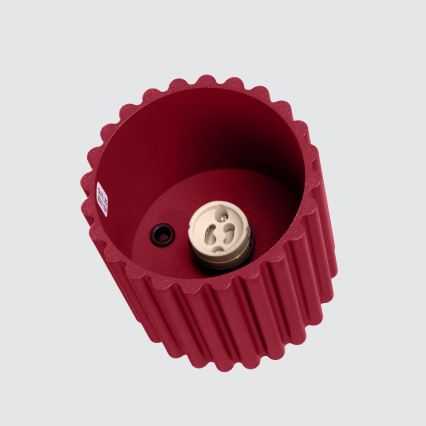 Spotlampa AURA 1xGU10/10W/230V Ø 10 cm röd