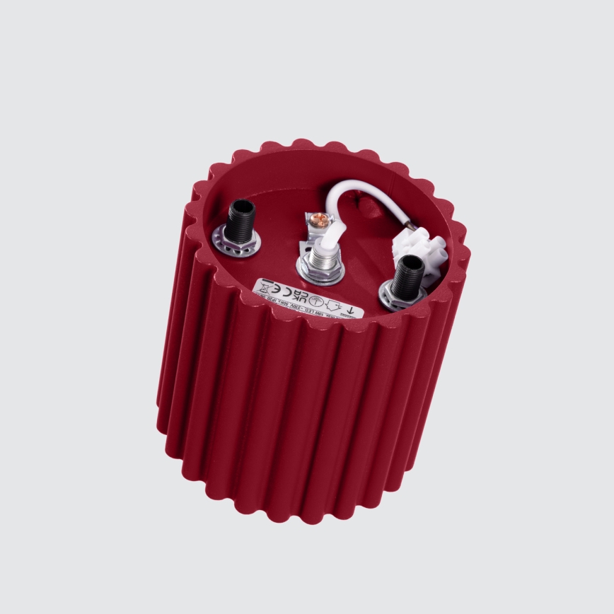 Spotlampa AURA 1xGU10/10W/230V Ø 10 cm röd