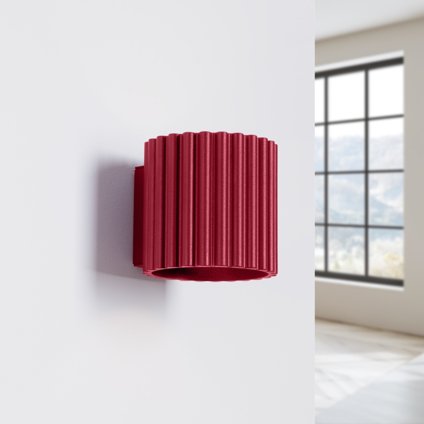 Vägglampa AURA 1xG9/10W/230V röd