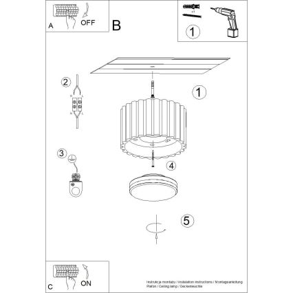 Spotlampa AURA 1xGX53/10W/230V 6 cm röd