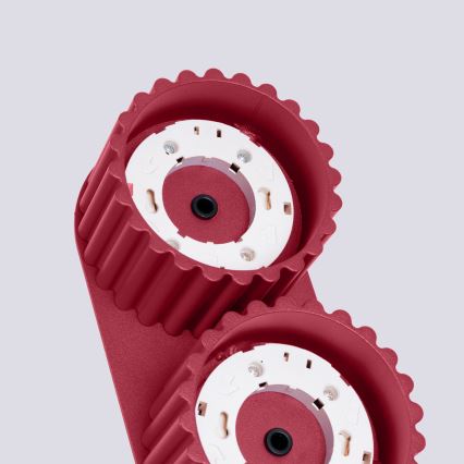 Spotlampa AURA 2xGX53/10W/230V röd