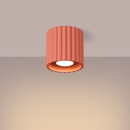Spotlampa AURA 1xGU10/10W/230V Ø 10 cm rosa