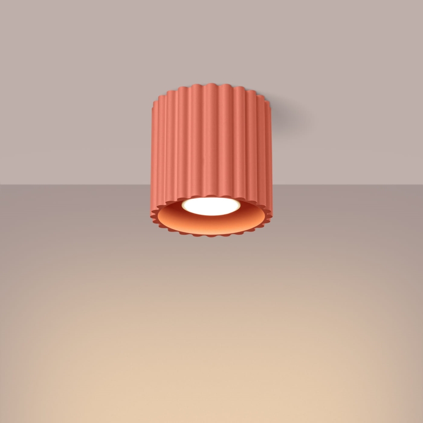 Spotlampa AURA 1xGU10/10W/230V Ø 10 cm rosa