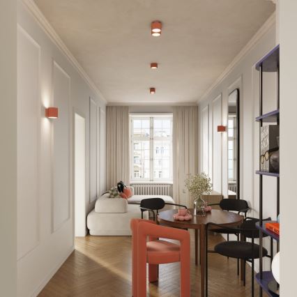 Spotlampa AURA 1xGX53/10W/230V 6 cm rosa