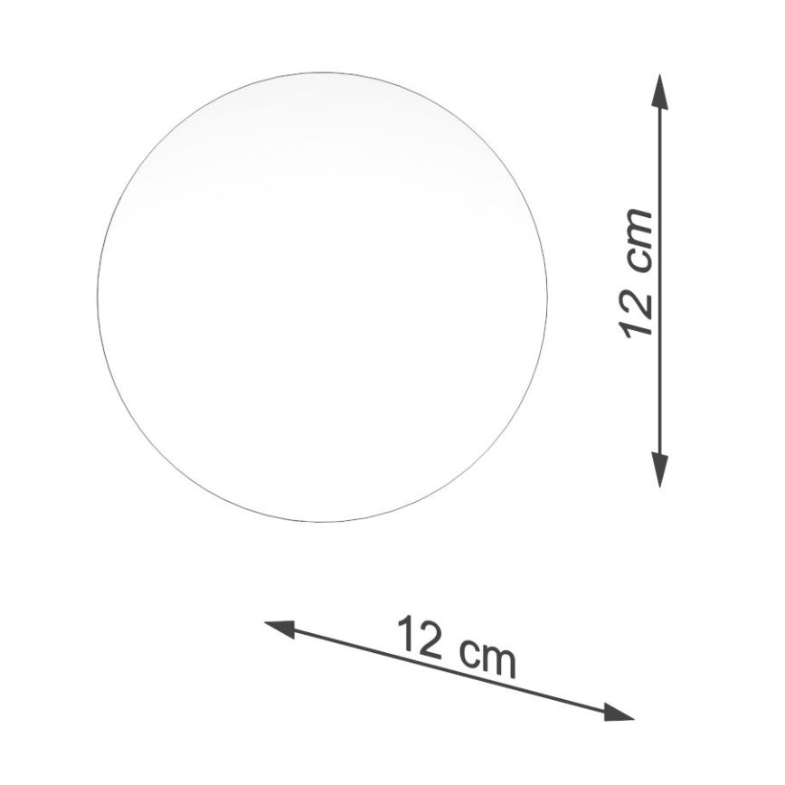 Ersättningslampskärm för spotlight och bordslampa BOOMO G9 diameter 12 cm vit