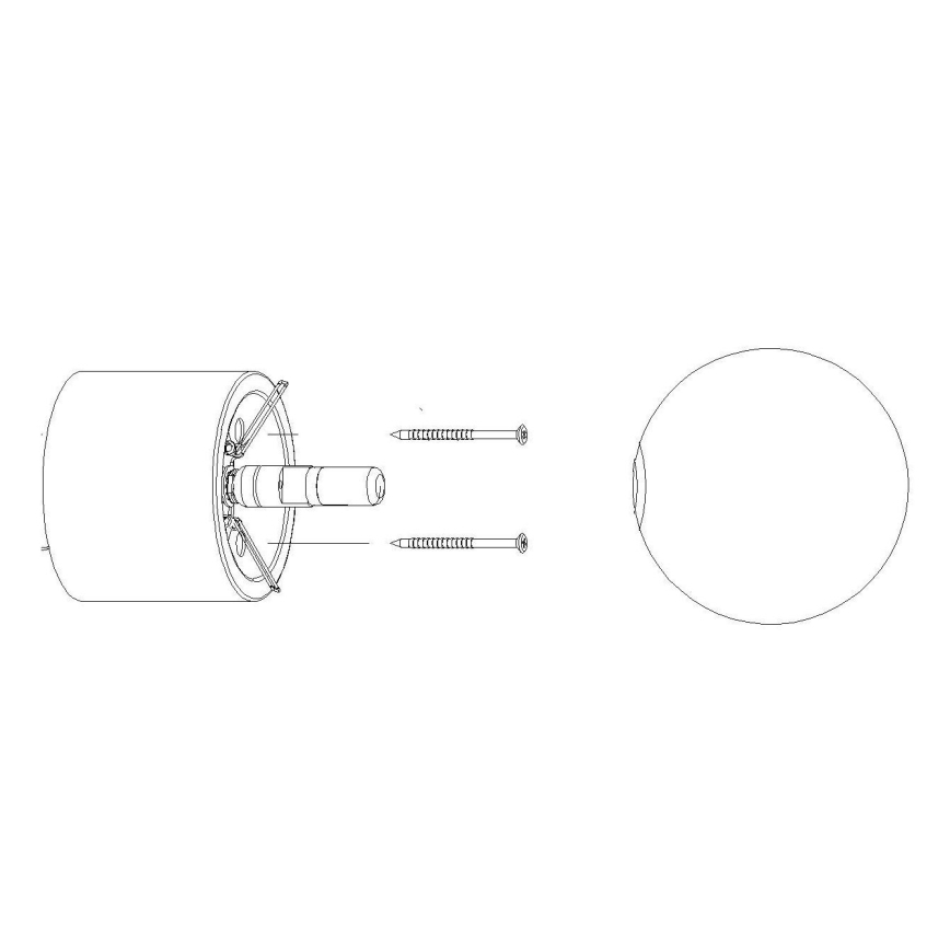 Ersättningslampskärm för spotlight och bordslampa BOOMO G9 diameter 12 cm vit