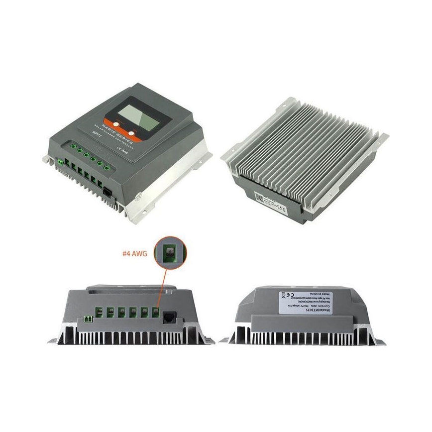 Solvärmeregulator MPPT MT3075 12/24V/30A
