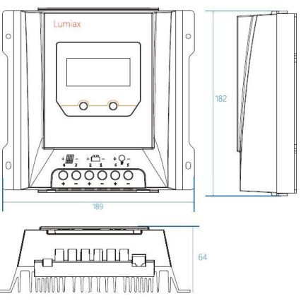 Solvärmeregulator MPPT MT3075 12/24V/30A