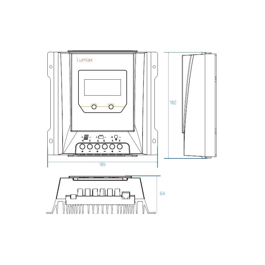 Solvärmeregulator MPPT MT3075 12/24V/30A