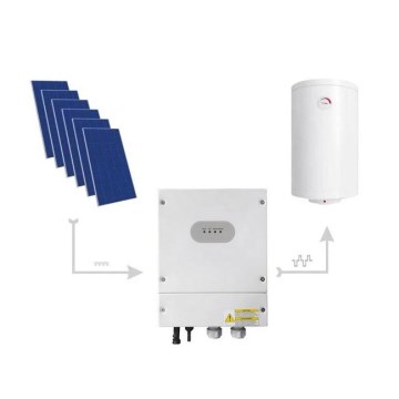 Solvärmeväxlare för vattenvärme 4kW MPPT