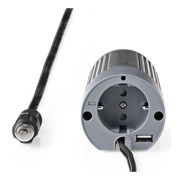 Spänningsomvandlare 100W/24/230V + USB
