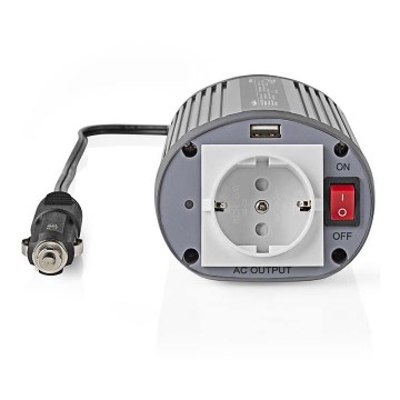 Spänningsomvandlare 150W/24/230V + USB