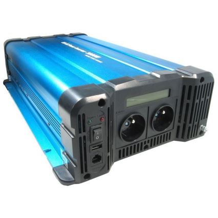Spänningsomvandlare 3000W/12/230V + fjärrkontroll