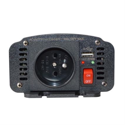 Spänningsomvandlare 300W/12/230V + USB