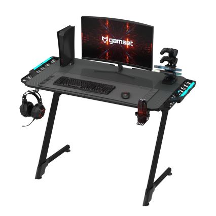 Spelbord SNAKE med LED RGB bakgrundsbelyst 100x60 cm svart
