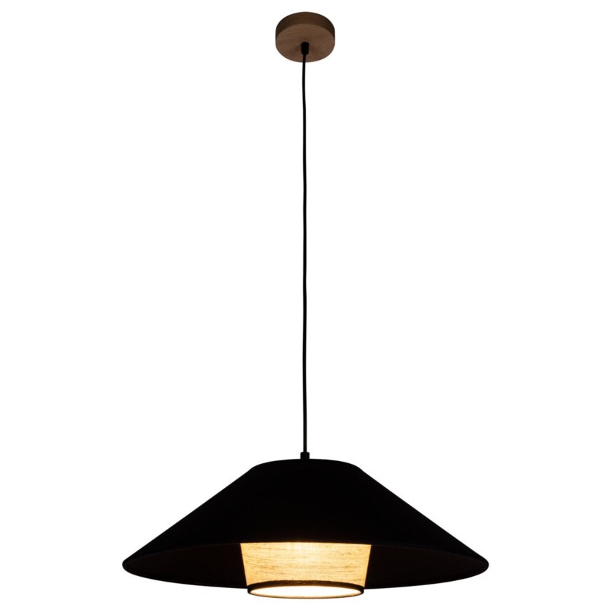 Ljuskrona med textilsladd AMIGO 1xE27/60W/230V ek – FSC certifierade