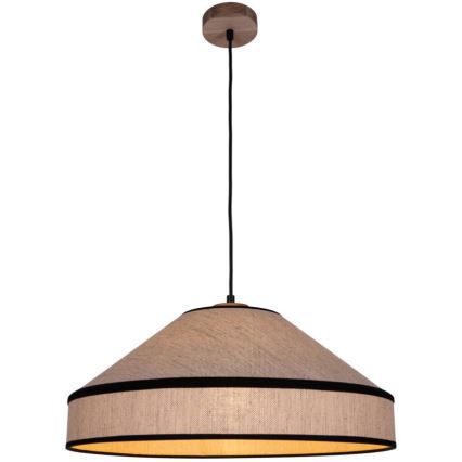 Ljuskrona med textilsladd AMIGO 1xE27/60W/230V ek – FSC certifierade