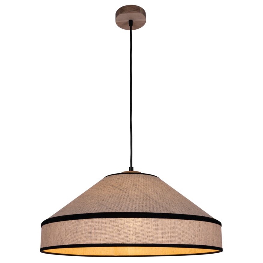 Ljuskrona med textilsladd AMIGO 1xE27/60W/230V ek – FSC certifierade