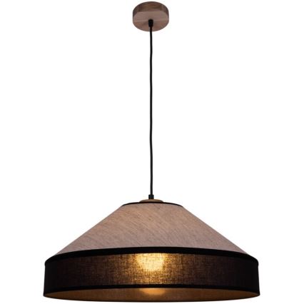 Ljuskrona med textilsladd AMIGO 1xE27/60W/230V ek – FSC certifierade